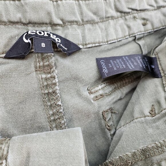 Khaki Green Shorts for Women - Picture 9 of 9